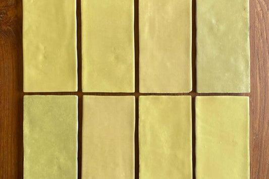 Wow Design | Fez Collection Tile 2.5 in x 5 in, Mustard Matt