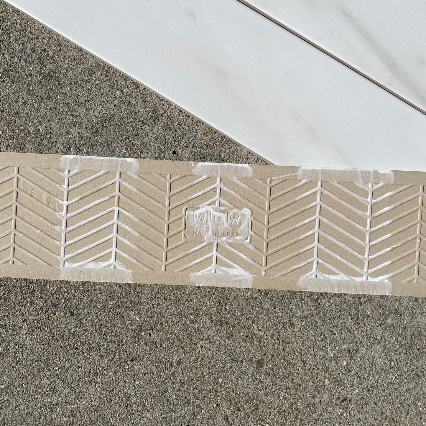Wow Tile | 60º Collection Chevron A Calacatta Tile