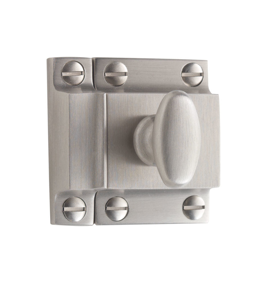 Restoration Hardware | Small Oval Cupboard Latch Brushed Nickel