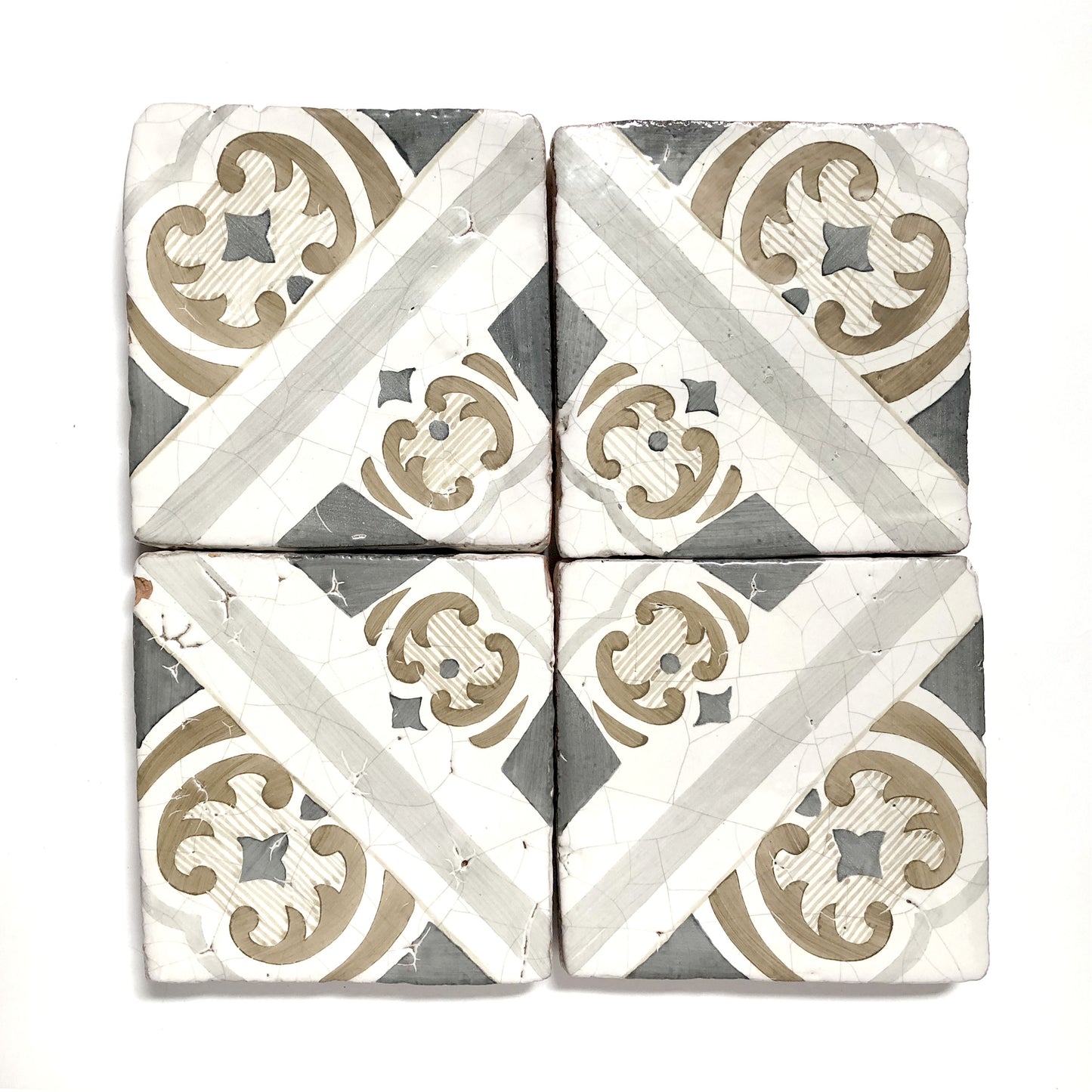 Country Floors | Catania Glazed Terracotta Decorative Tile 6 x 6 in