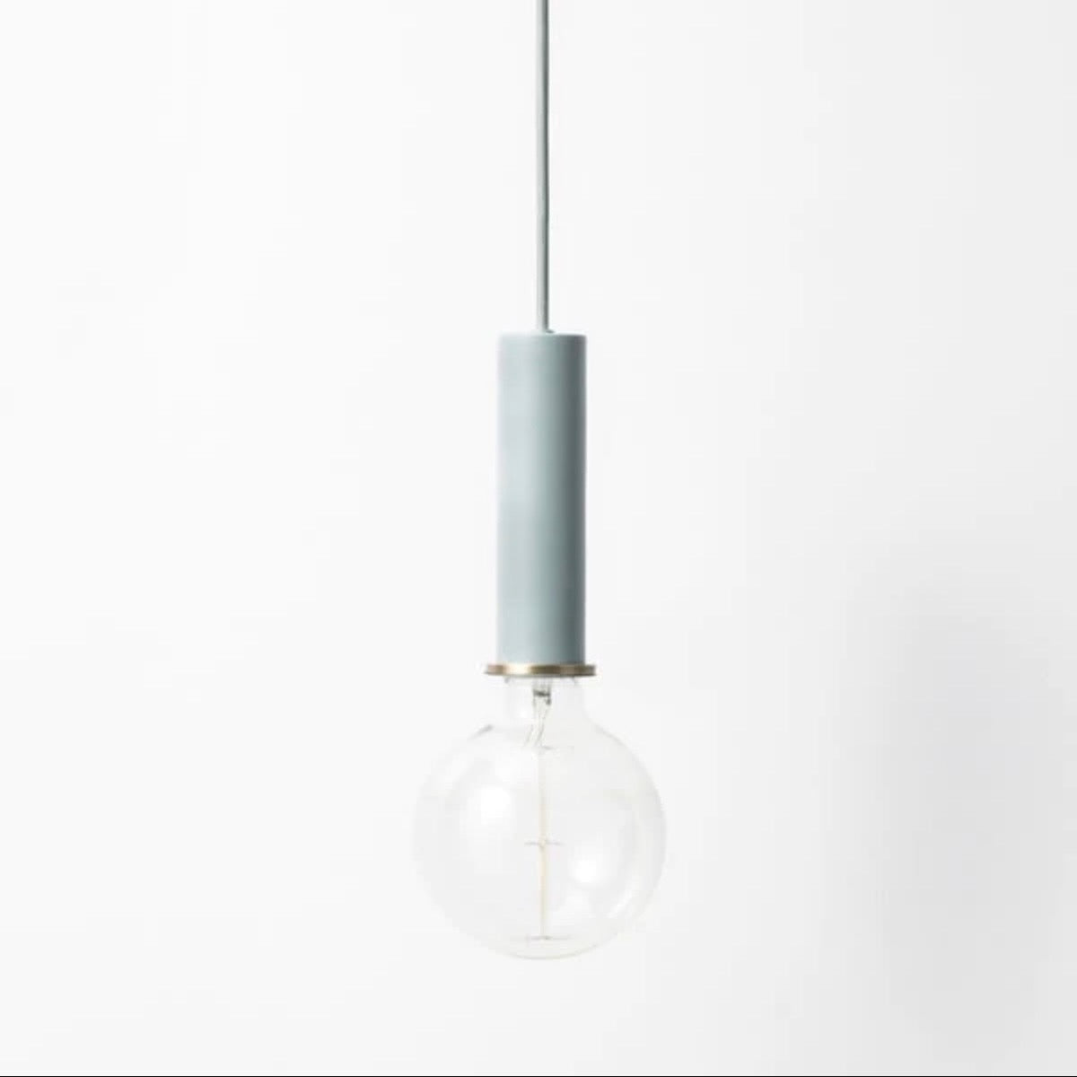 Ferm Living | Socket Pendant High in Dusty Blue