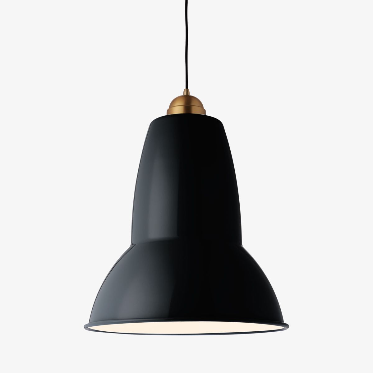 Anglepoise | Original 1227 Brass Maxi Pendant Light Deep Slate