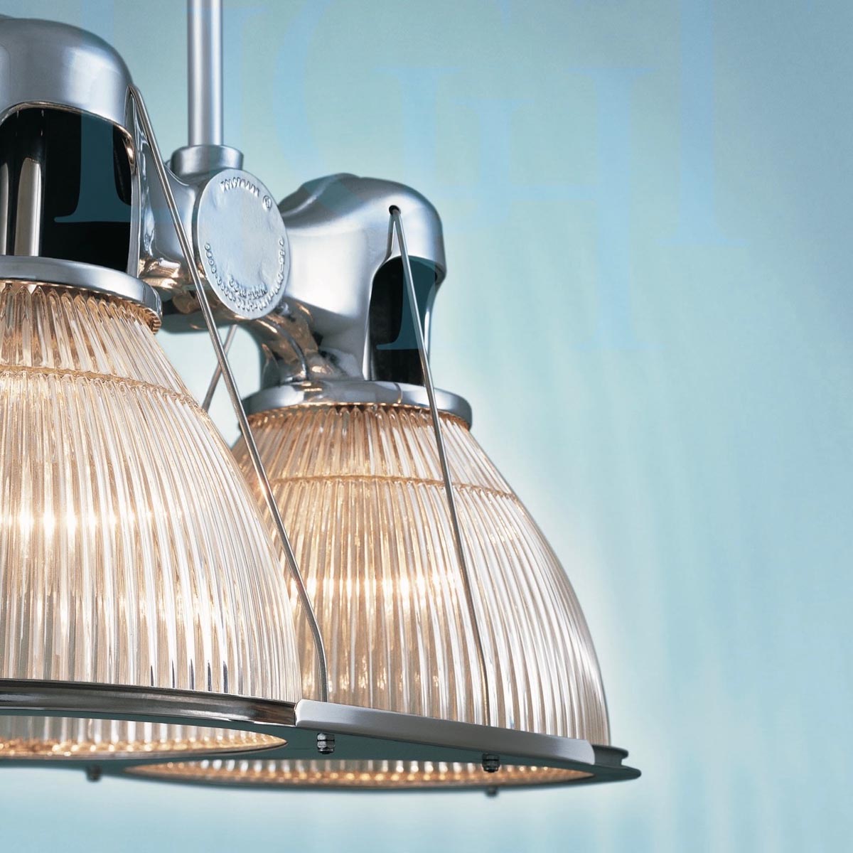 Urban Archaeology | Double Prismatic Industrial Hanging Light