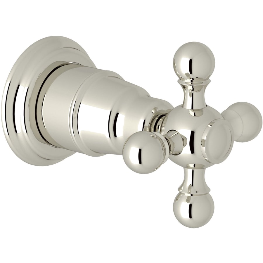 Rohl | Arcana Single Cross Handle Volume Control Valve Trim Only - Pol Nickel