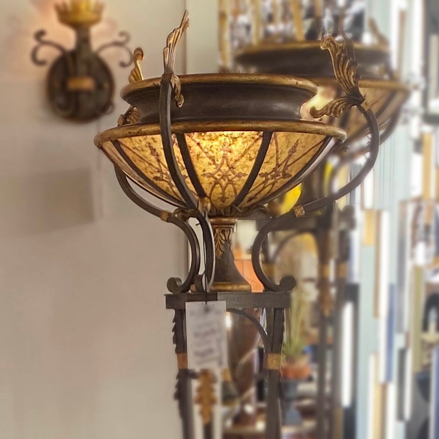 Fine Art Lamps | Villa 1919 75 inch in Line Foot Dimmer 75W 1 Lt Torchiere