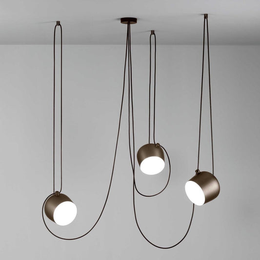 Flos | Aim Pendant Light Set of 3 in Anodized Bronze