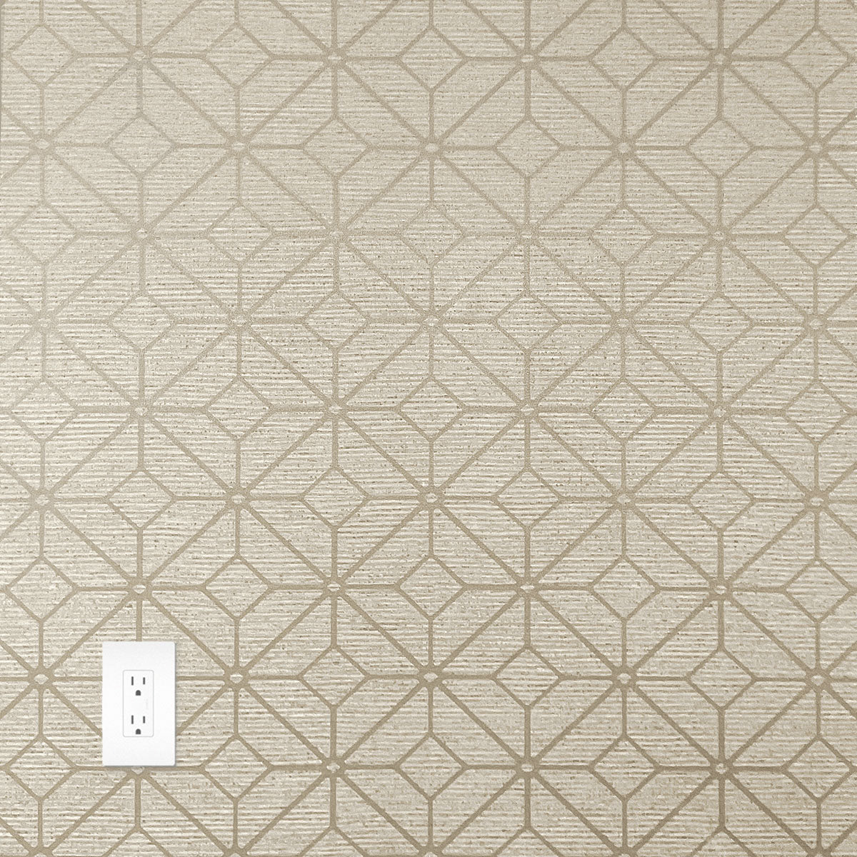 MDC Interior Solutions Thom Filicia Wallcovering Latitude Trellis Putty TFC1019