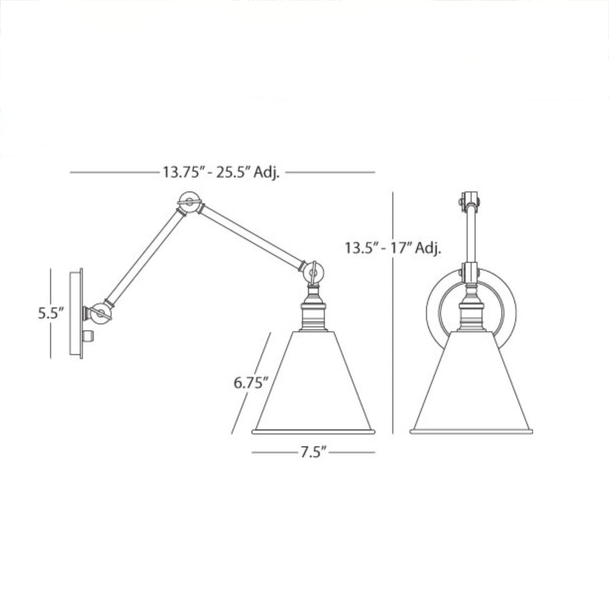 Robert Abbey | Alloy Wall Sconce