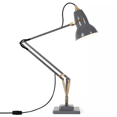 Anglepoise | Original 1227 Brass Desk Lamp in Elephant Grey
