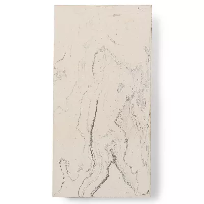 ferm LIVING | Argilla Rectangular Wall Sconce in Marble White