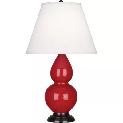 Robert Abbey | Double Gourd Accent Table Lamp in Ruby Red