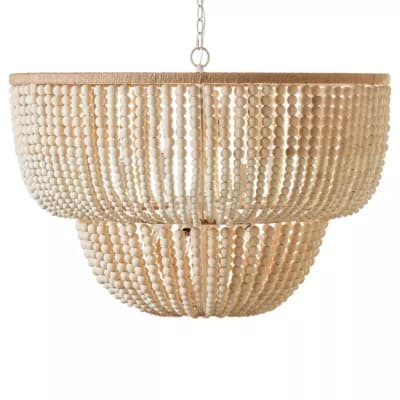 Surya | Belem Two Tier Chandelier in Hand Painted Cream