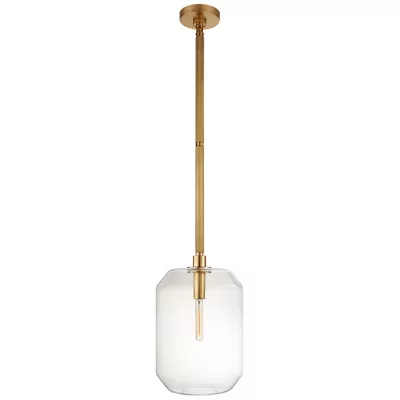 Visual Comfort Signature | Barrett Pendant in Natural Brass