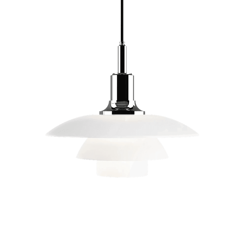 Louis Poulsen | PH 3 1/2 - 3 Pendant Light with Chrome