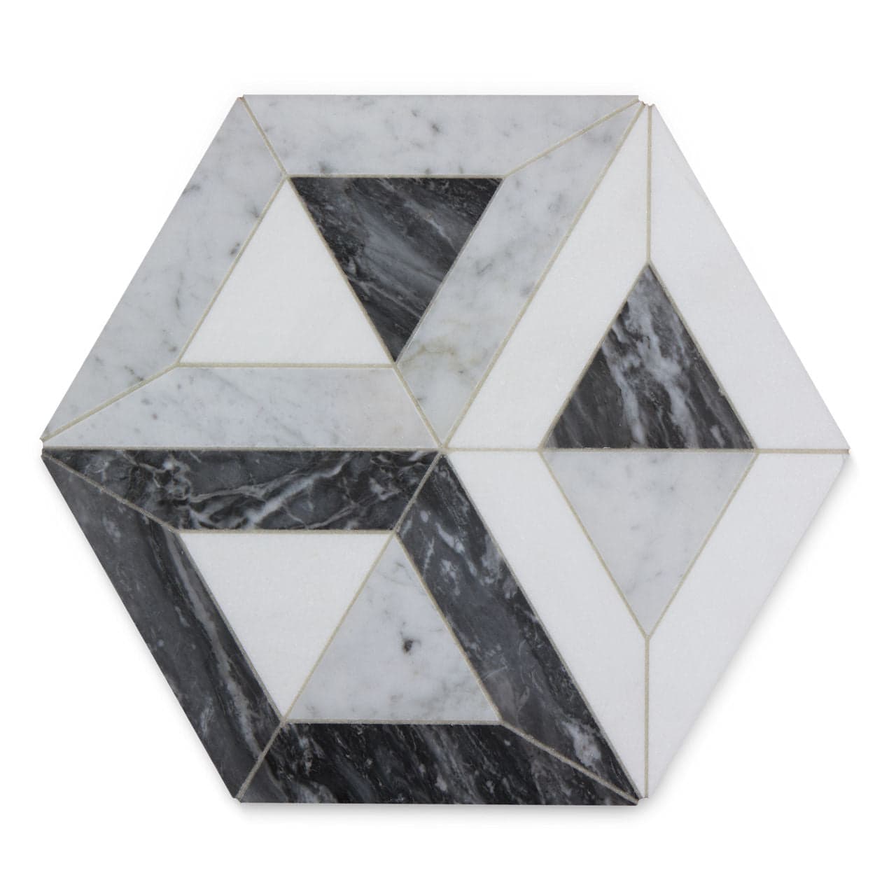 Ann Sacks Liaison Doheny Large Stone Mosaic Tile in natural colors