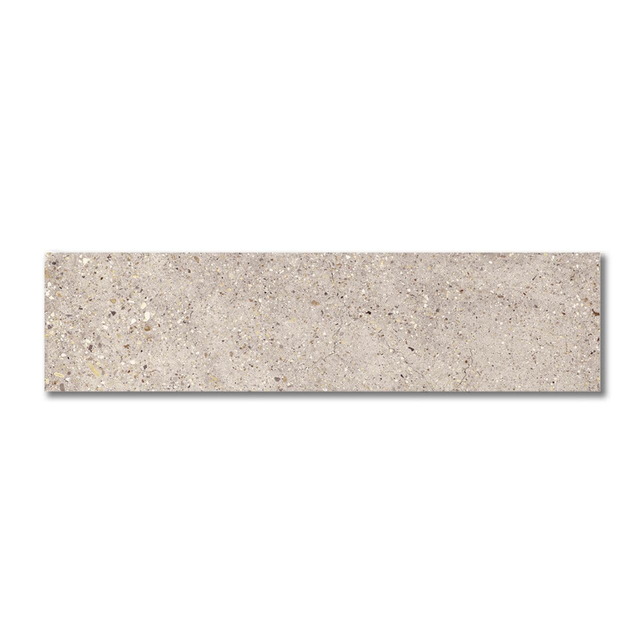 Ann Sacks | Teigen White Bullnose (3" x 24") Porcelain Tile - alternate view
