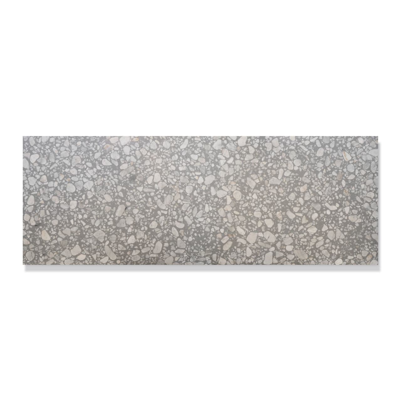Terrazzo Renata Grey Brushed Slab 31x84♦