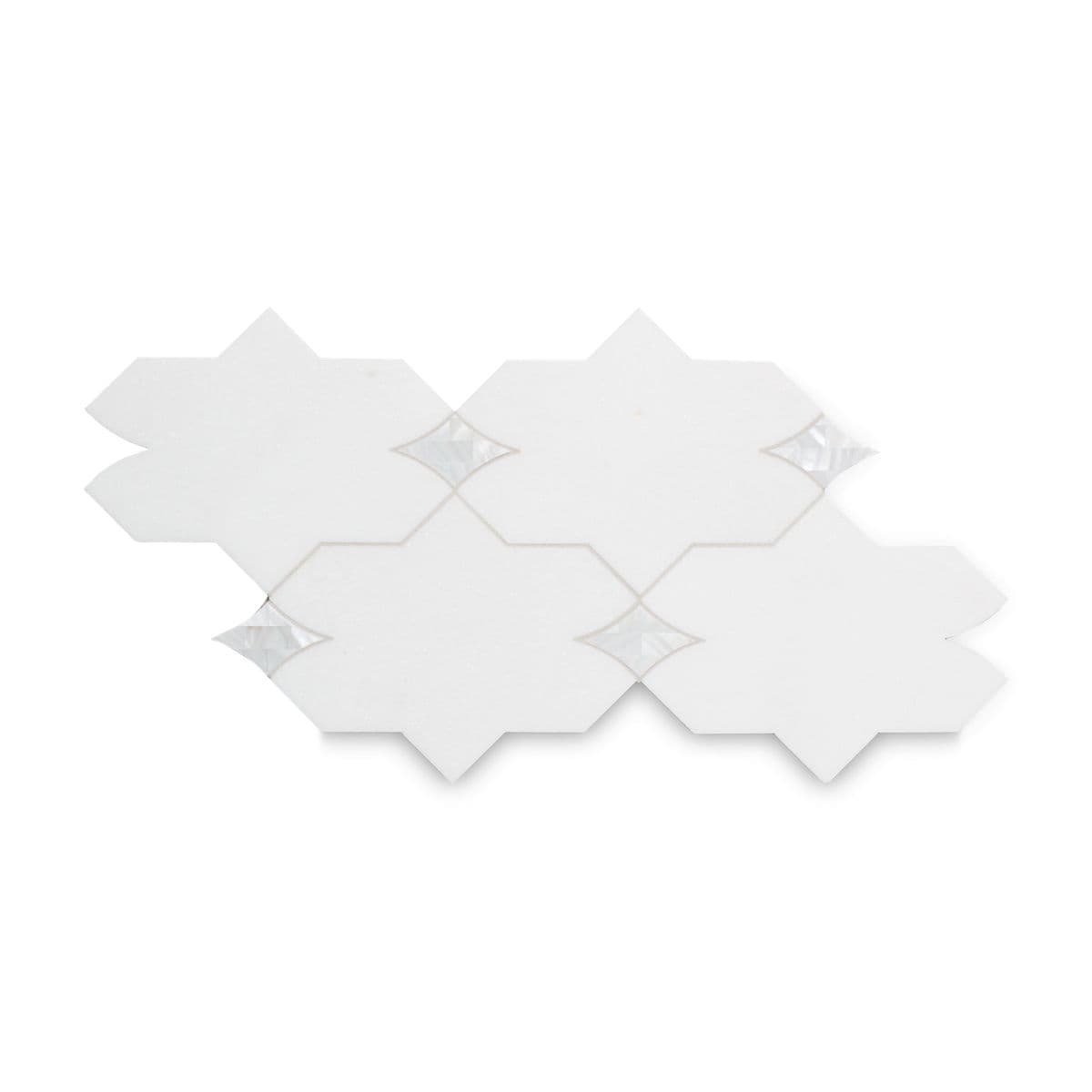 Benton White Thassos/Shell Aletta♦