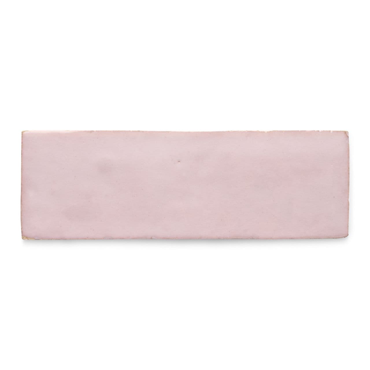 Ann Sacks | Idris by Ait Manos Powder Pink Glazed Rectangle (2" x 6") Terracotta Tile - alternate view