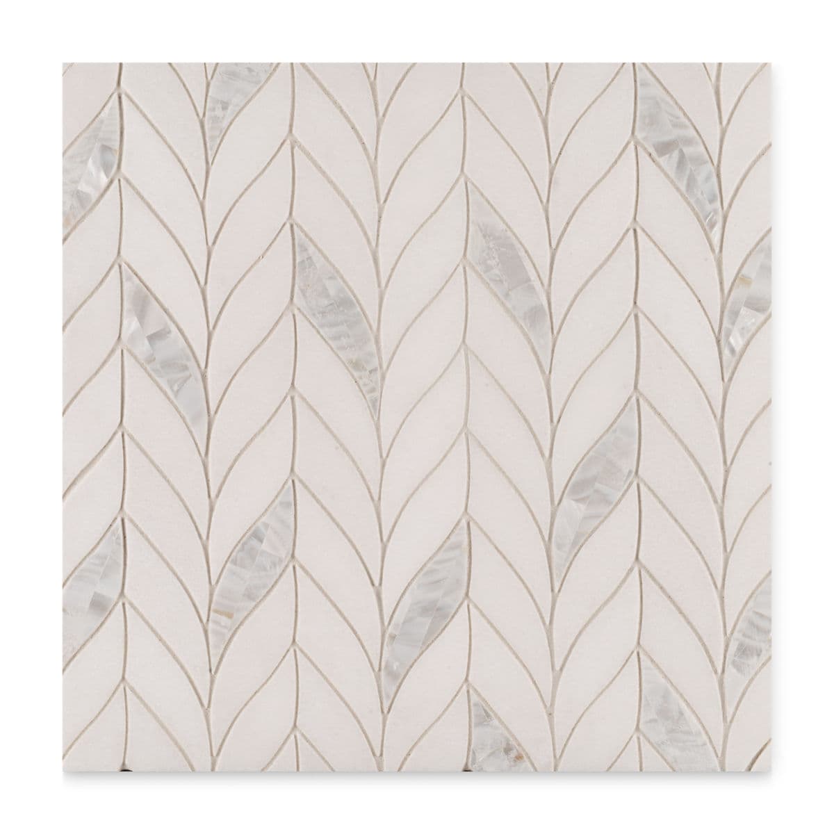 Benton White Thassos/Shell Braid ♦