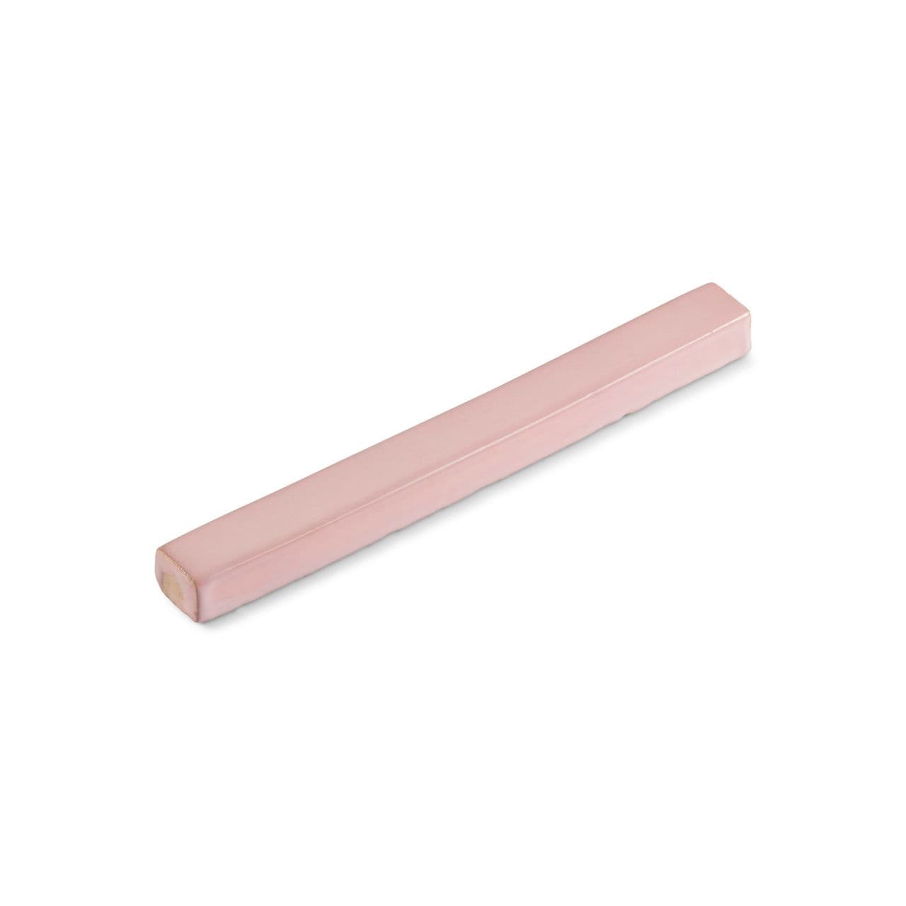Ann Sacks | Idris by Ait Manos Powder Pink Glazed Box Liner (1" x 8") Terracotta Tile - alternate view