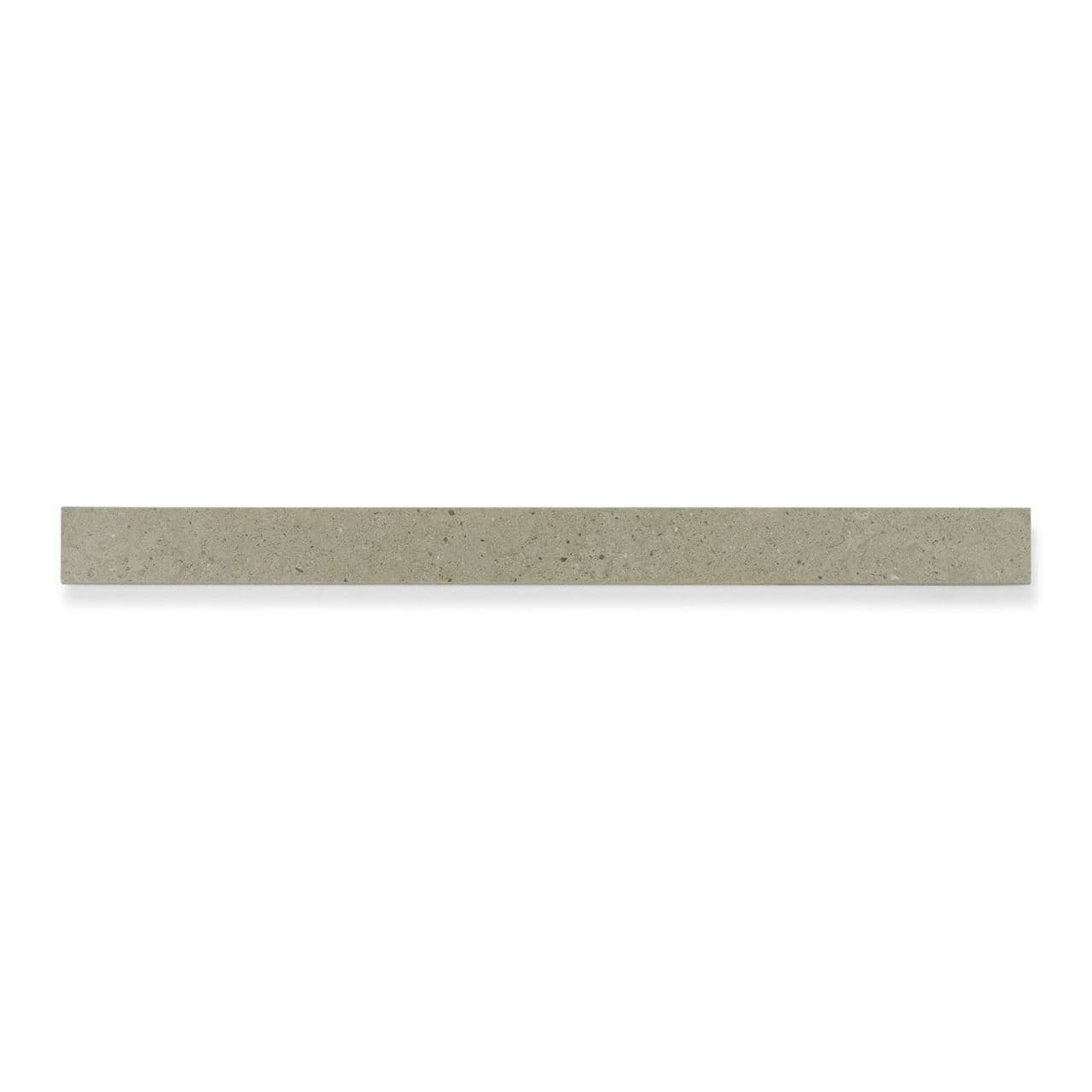 Ann Sacks | Stampino Grey Bullnose (3" x 36") Porcelain Tile - alternate view