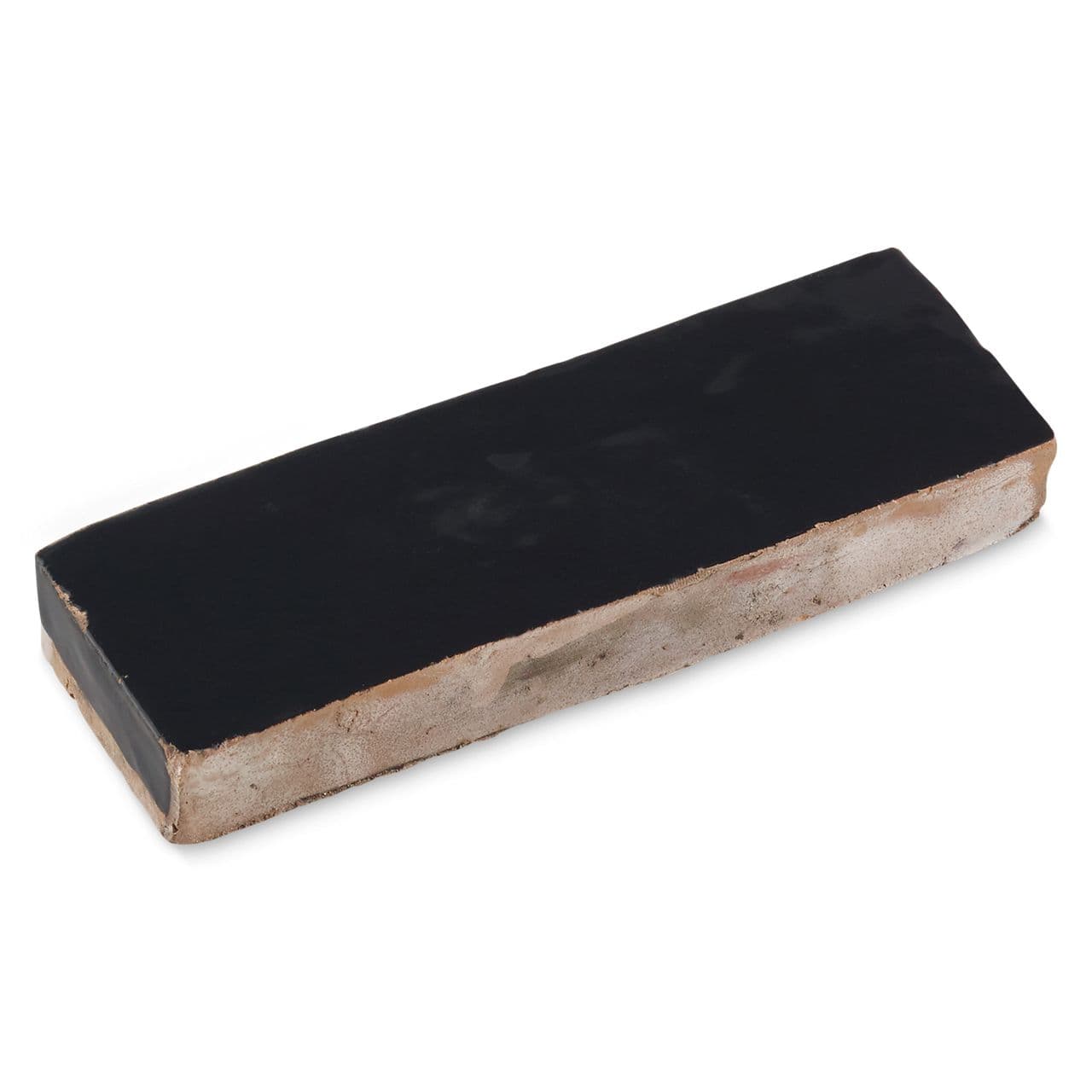 Ann Sacks | Idris by Ait Manos Black Kôhl Glazed Rectangle (2" x 6") Terracotta Tile