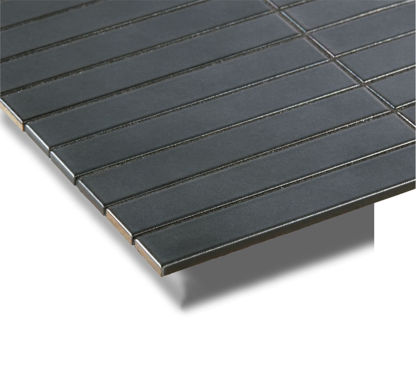 Ann Sacks | Context Metallic Black Stacked (1" x 6") Ceramic Tile - alternate view