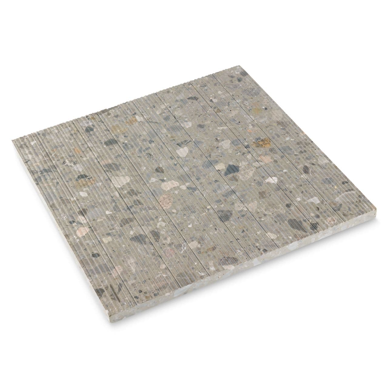 Ann Sacks | Terrazzo Form Smoke Arela (16" x 16") Terrazzo Tile - alternate view