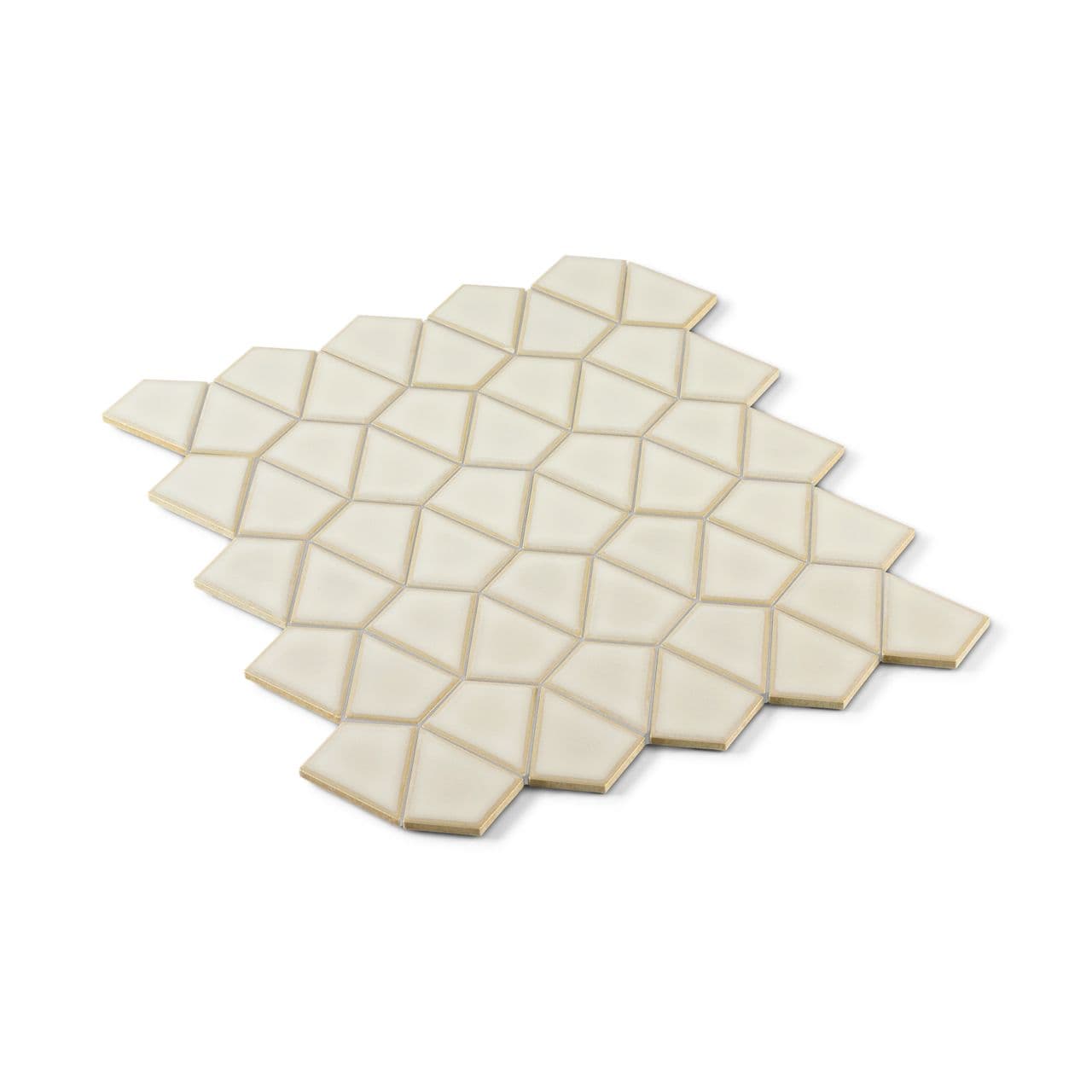 Ann Sacks | Savoy Parchment Gloss Arrowhead (12" x 12") Ceramic Tile - alternate view
