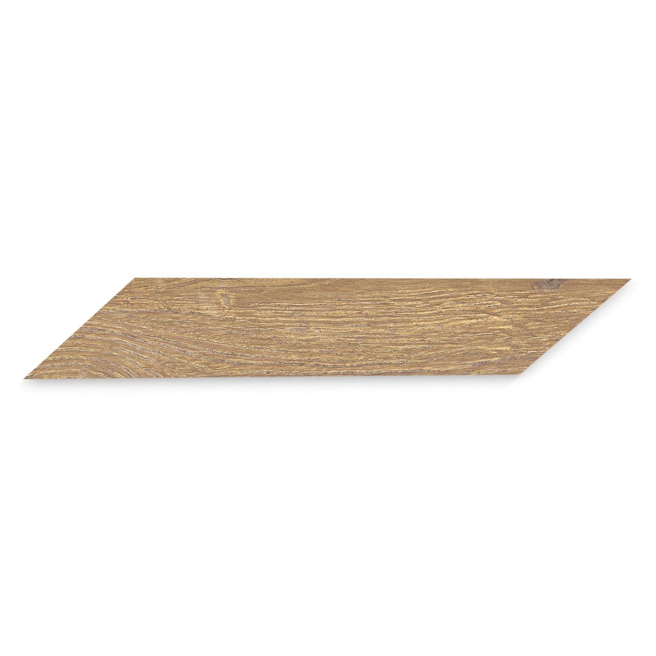 Ann Sacks | Ellwood Brown Patin Chevron Right 4 x 24 Porcelain Tile