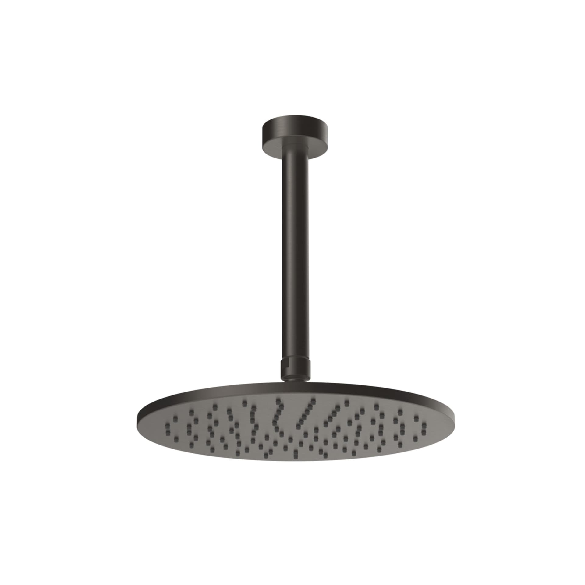 Gessi | Origini Ceiling-Mounted Round Shower Head in Black Metal Brushed PVD