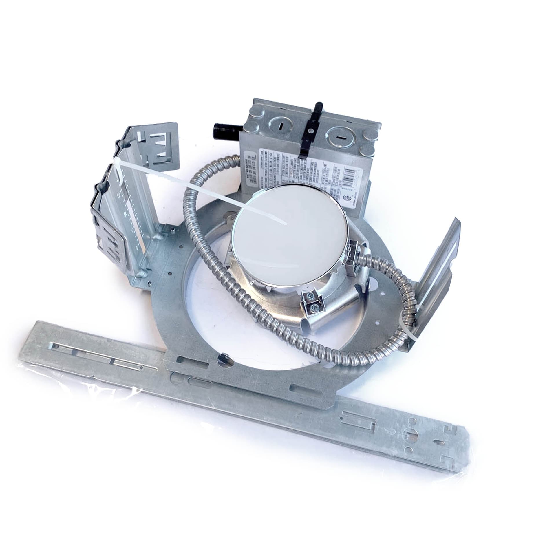Lithonia LDN 6 Inch LED Recessed Downlight housing, galvanized steel, no trim
