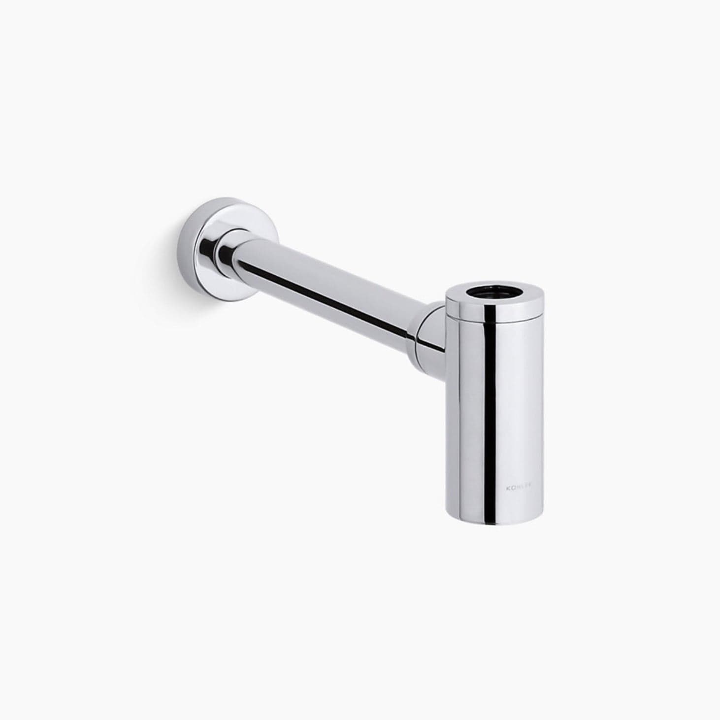 Kohler Contemporary Round Bottle Trap 1-1/4" x 1-1/4" in polished chrome
