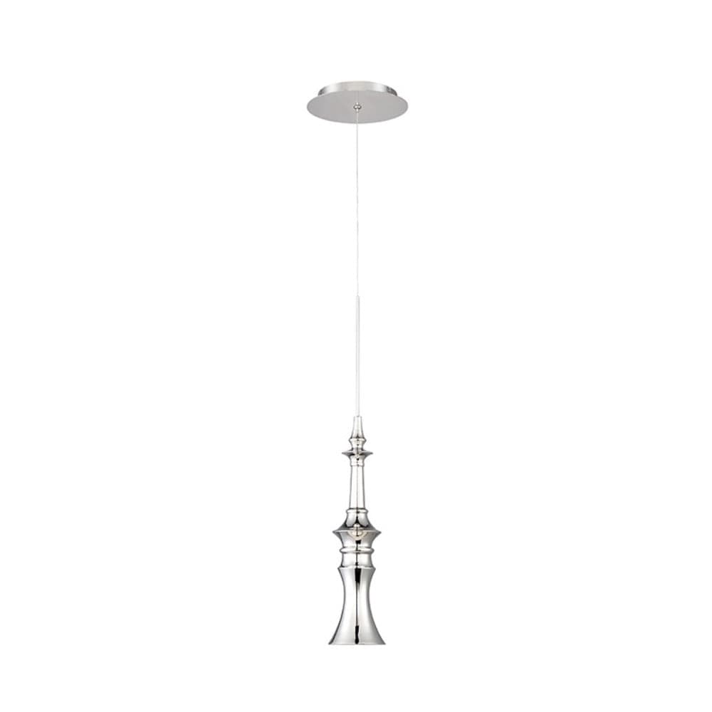 Modern Forms Hookah LED pendant light in polished nickel finish