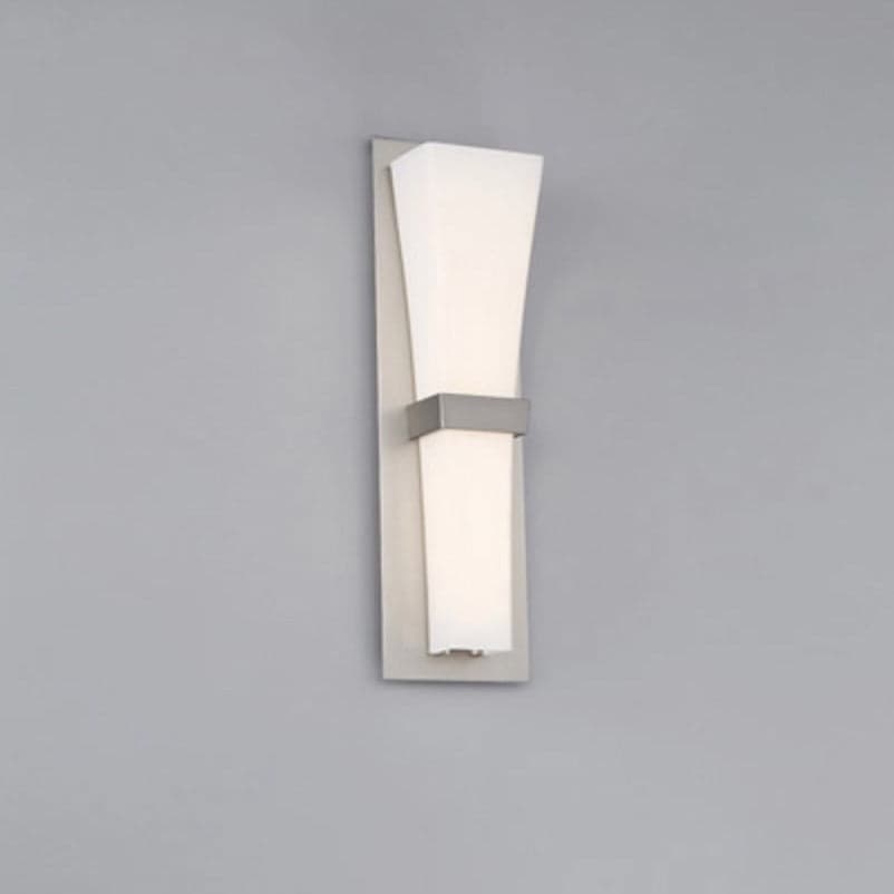 WAC Lighting | Prohibition LED Wall Sconce Wall Light in Satin Nickel - alternate view