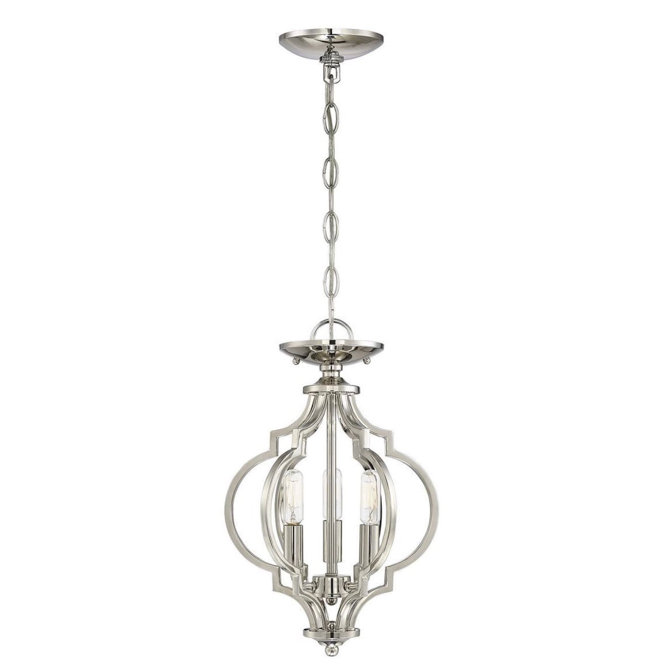 Savoy House | 3-Light Convertible Semi-Flush or Pendant (M60055PN), Polished Nickel - alternate view