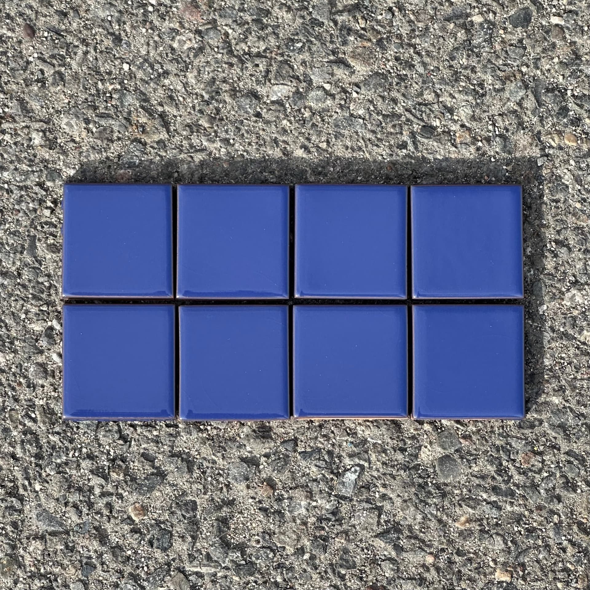 Fireclay Tile 2x2 Field Tile in Lapis blue