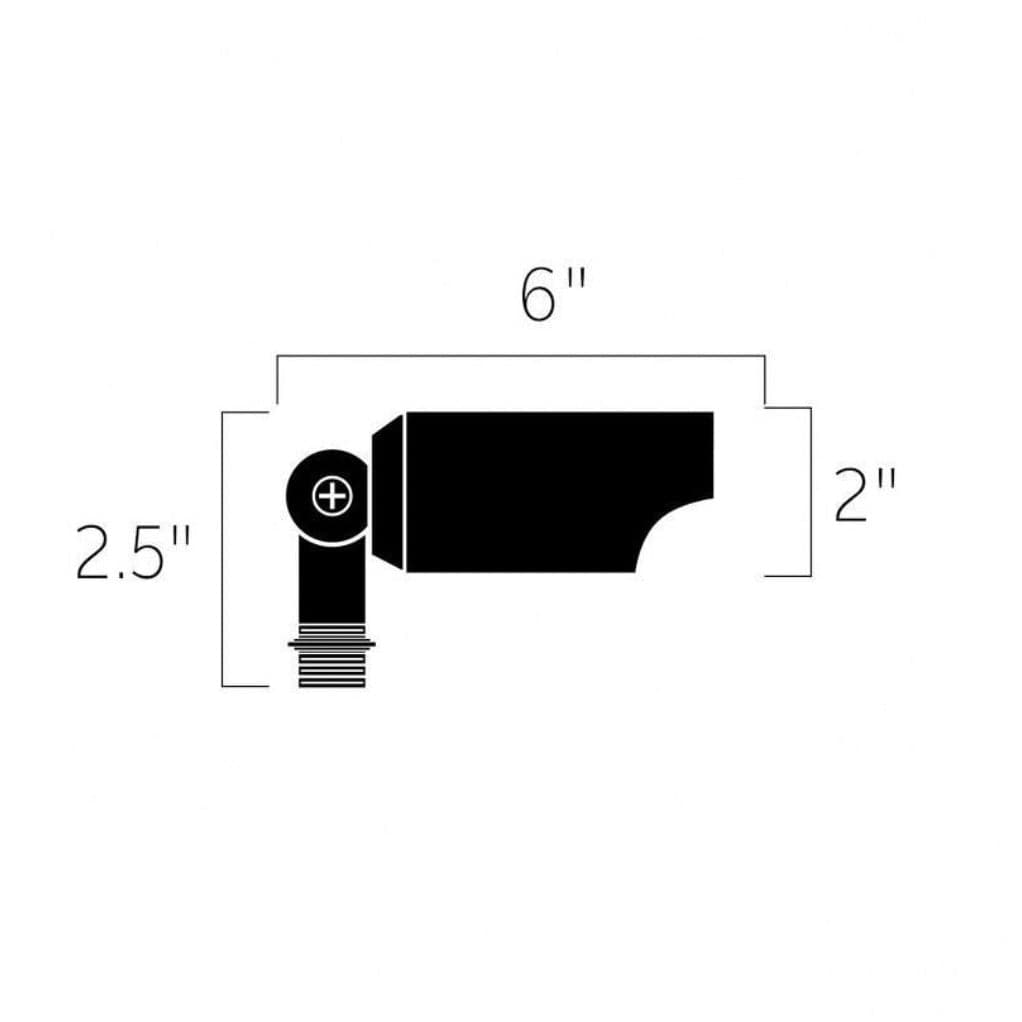 Kichler Lighting - Accent Light, 2.5 Inches Tall and 6 Inches Wide in Textured Black - alternate view