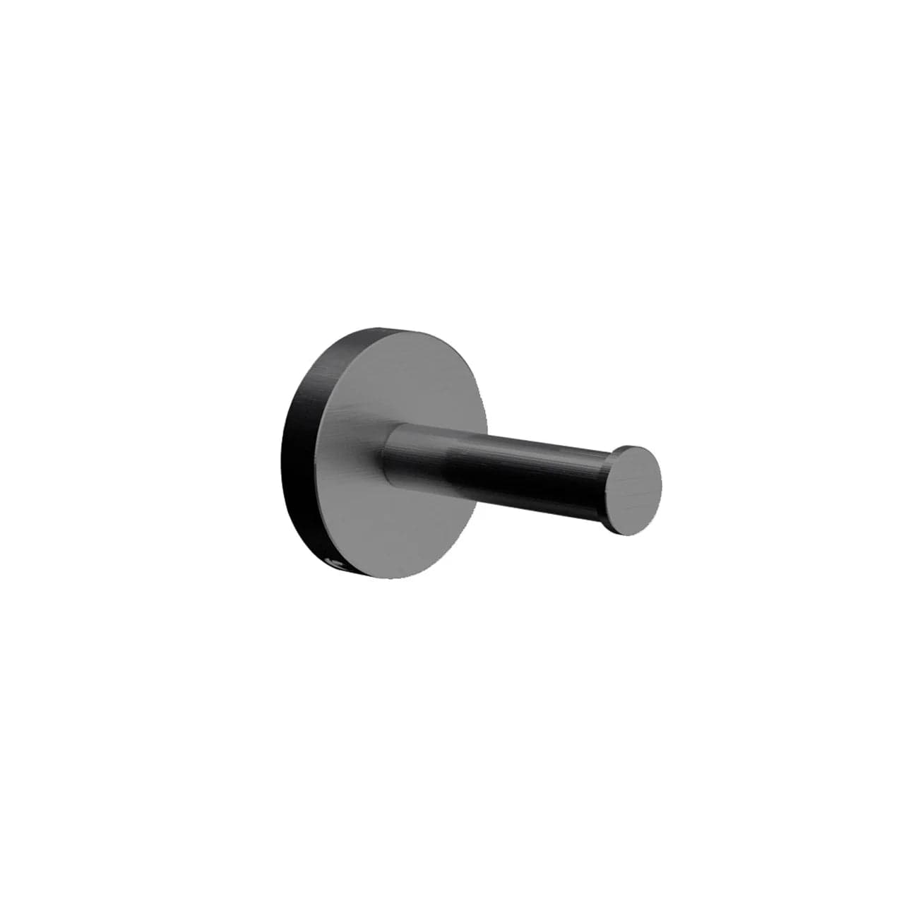 Cocoon Mono 63L Black wall-mounted clothes hook, gunmetal black stainless steel, 62mm projection