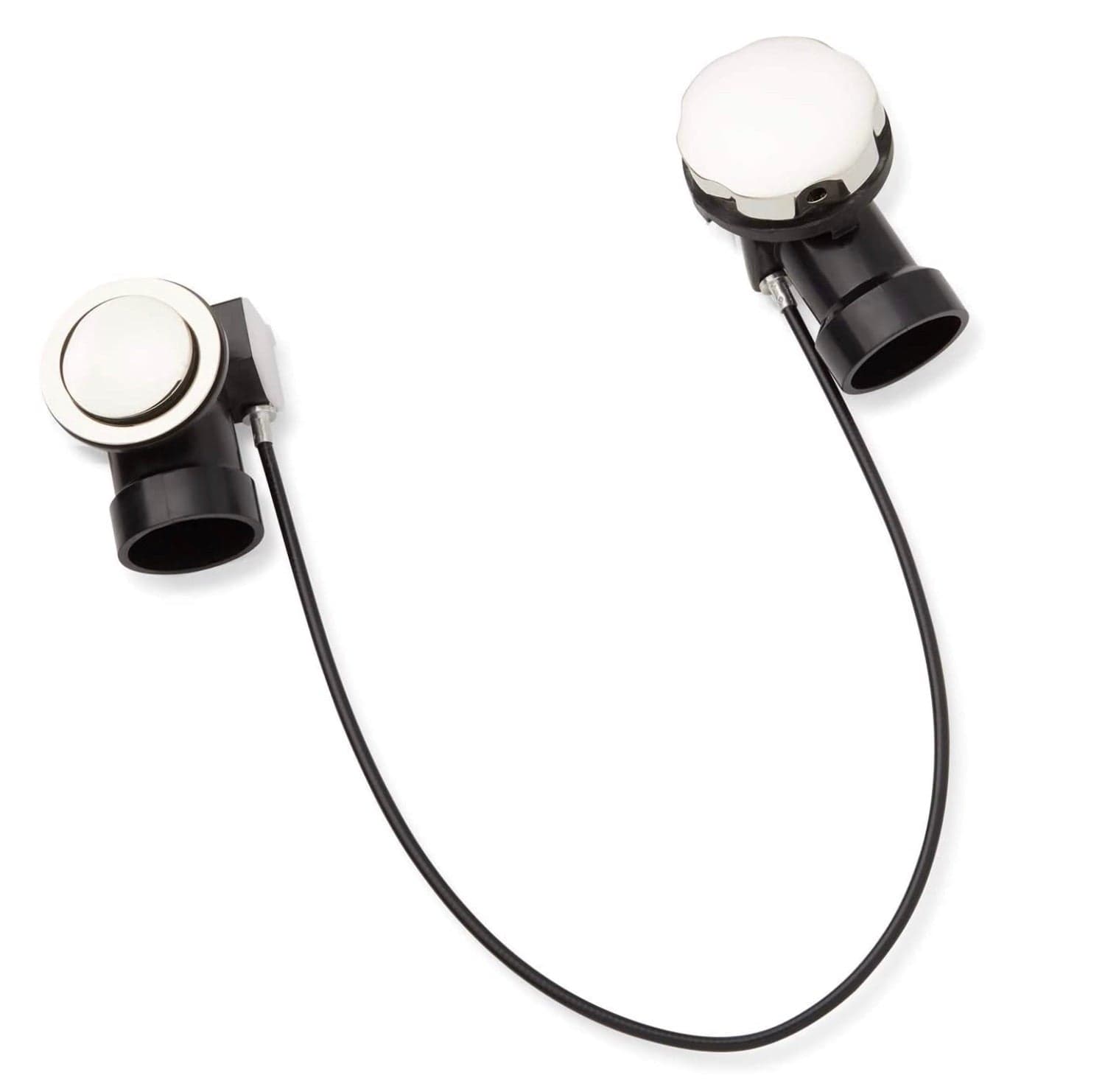 Signature Hardware ABS cable drain and overflow for 17-22" deep tubs in chrome