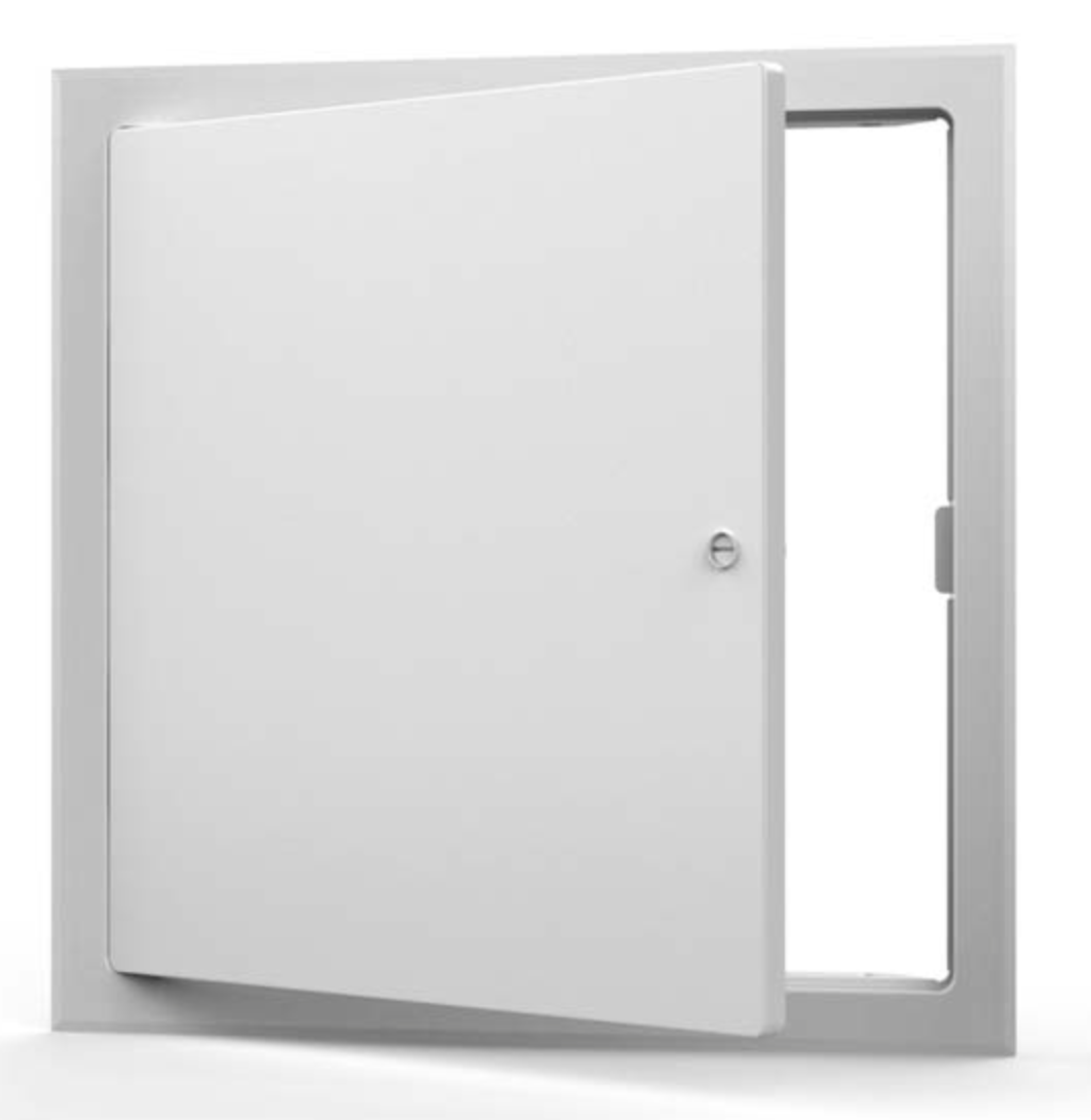 Acudor Metal Access Door, 12x12, galvanized steel with concealed hinge, new in plastic