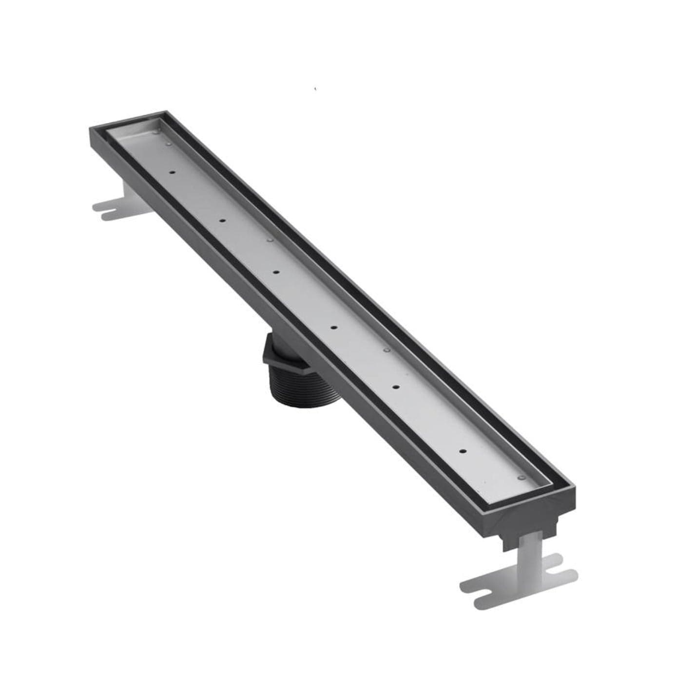 ACO Linear Shower Drain Plus 27, brushed stainless steel, 27 inches long