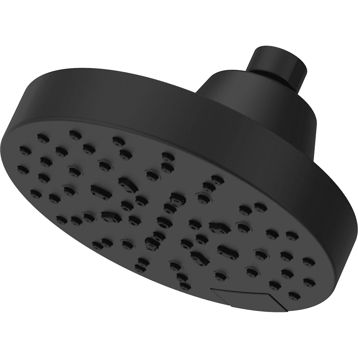 Pfister Modern Round 1.75 GPM Multi Function Shower Head in Matte Black, 5-1/2 inches wide