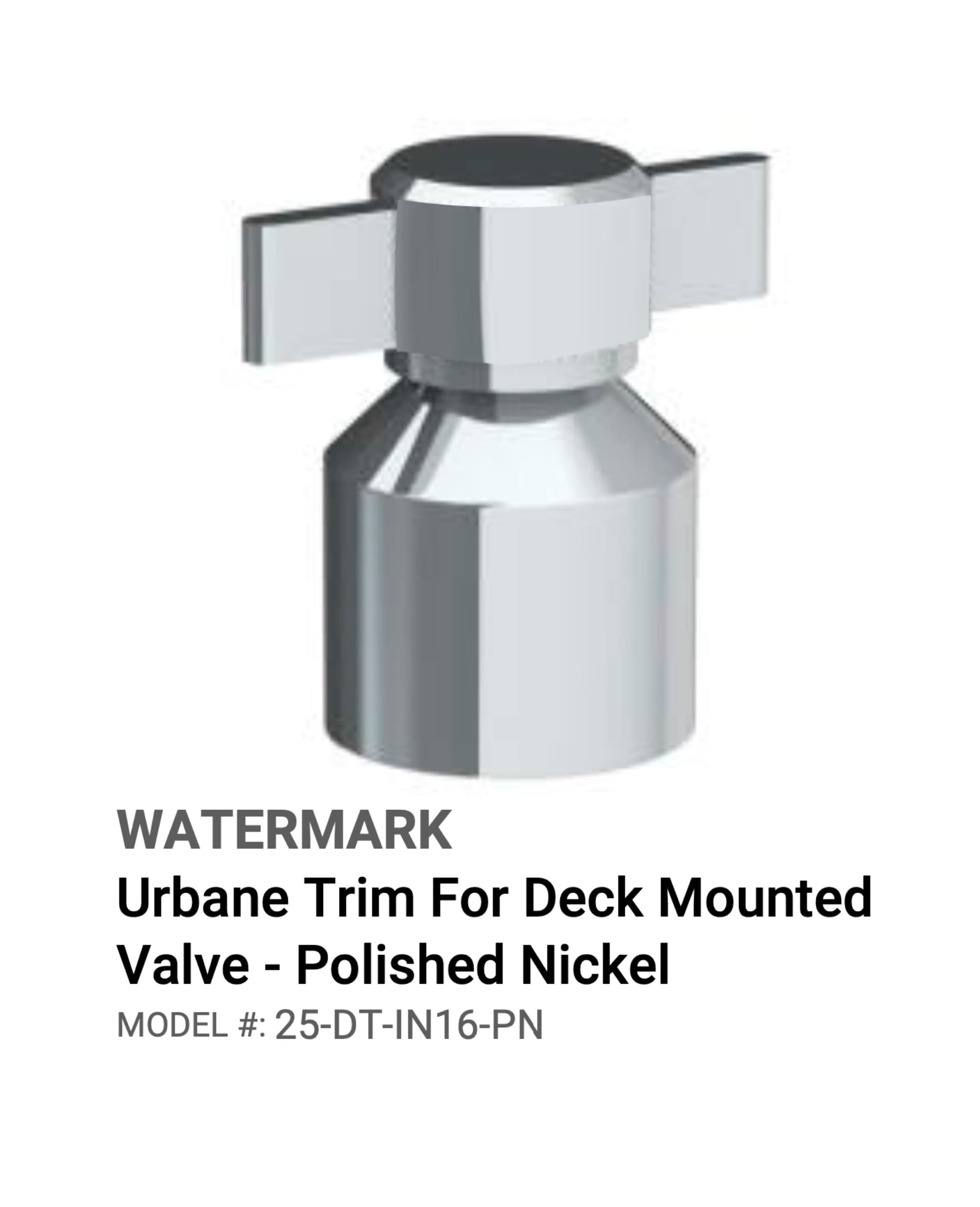Watermark Loft 2.0 deck mounted pull-out handshower and valve in polished nickel