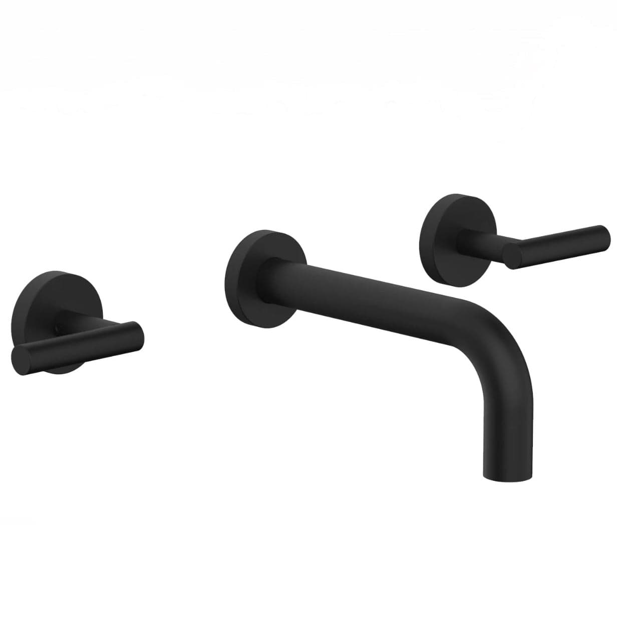 Phylrich Transition wall mounted tub faucet with two metal lever handles