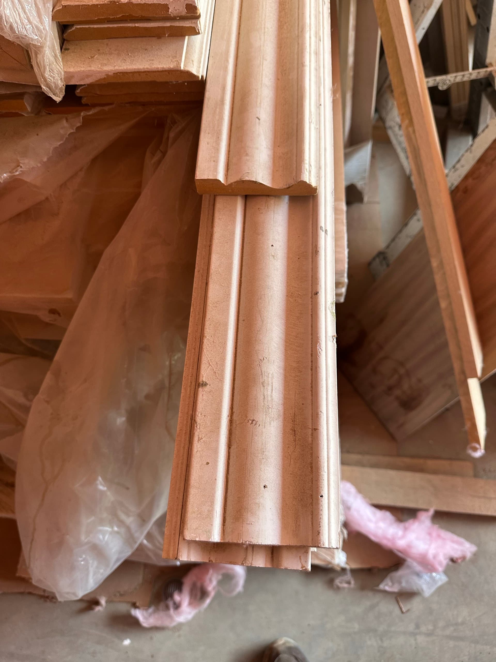 New Wood Moulding & Trim — Assorted Profiles (Lot) - alternate view
