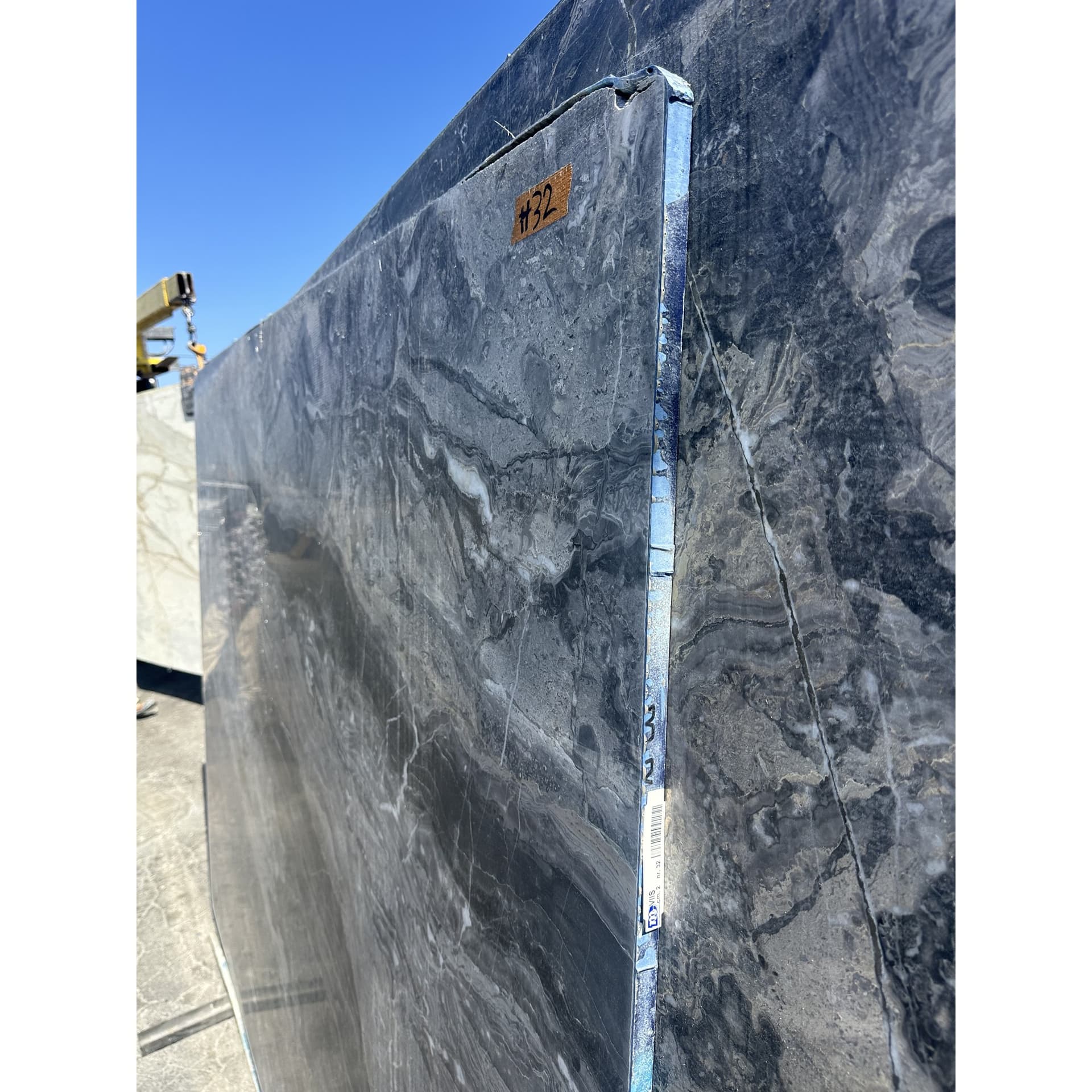 Stoneland USA | Arabescato Orobico Italian Marble Slab — Cracked, 3/4", approx. 108" × 75" - alternate view