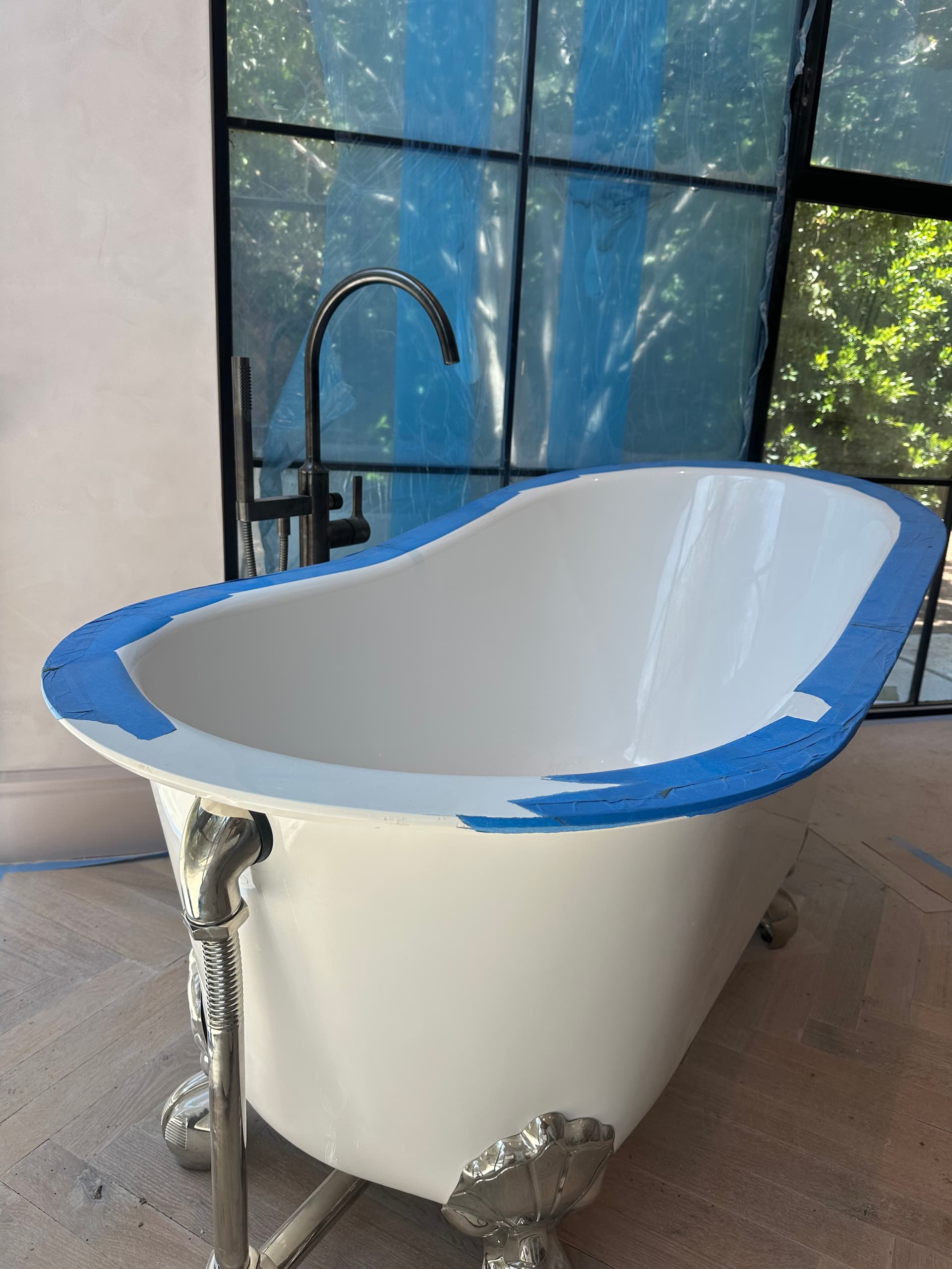 Crosswater London | Belgravia 60" Slipper Clawfoot Soaking Tub (Polished Chrome Feet) - alternate view