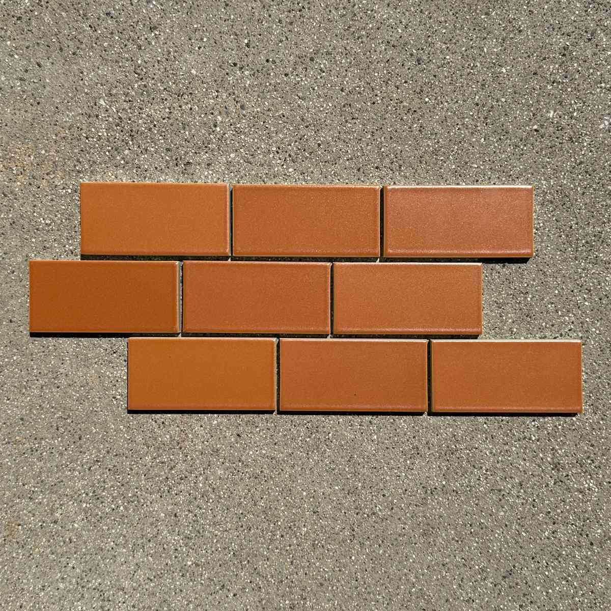 Heath Ceramics | 2x4 Field Tile in Persimmon - alternate view